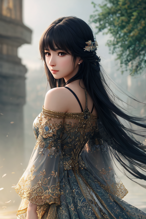 masterpiece, best quality, high quality,extremely detailed CG unity 8k wallpaper, An ethereal and dreamy depiction of a be...